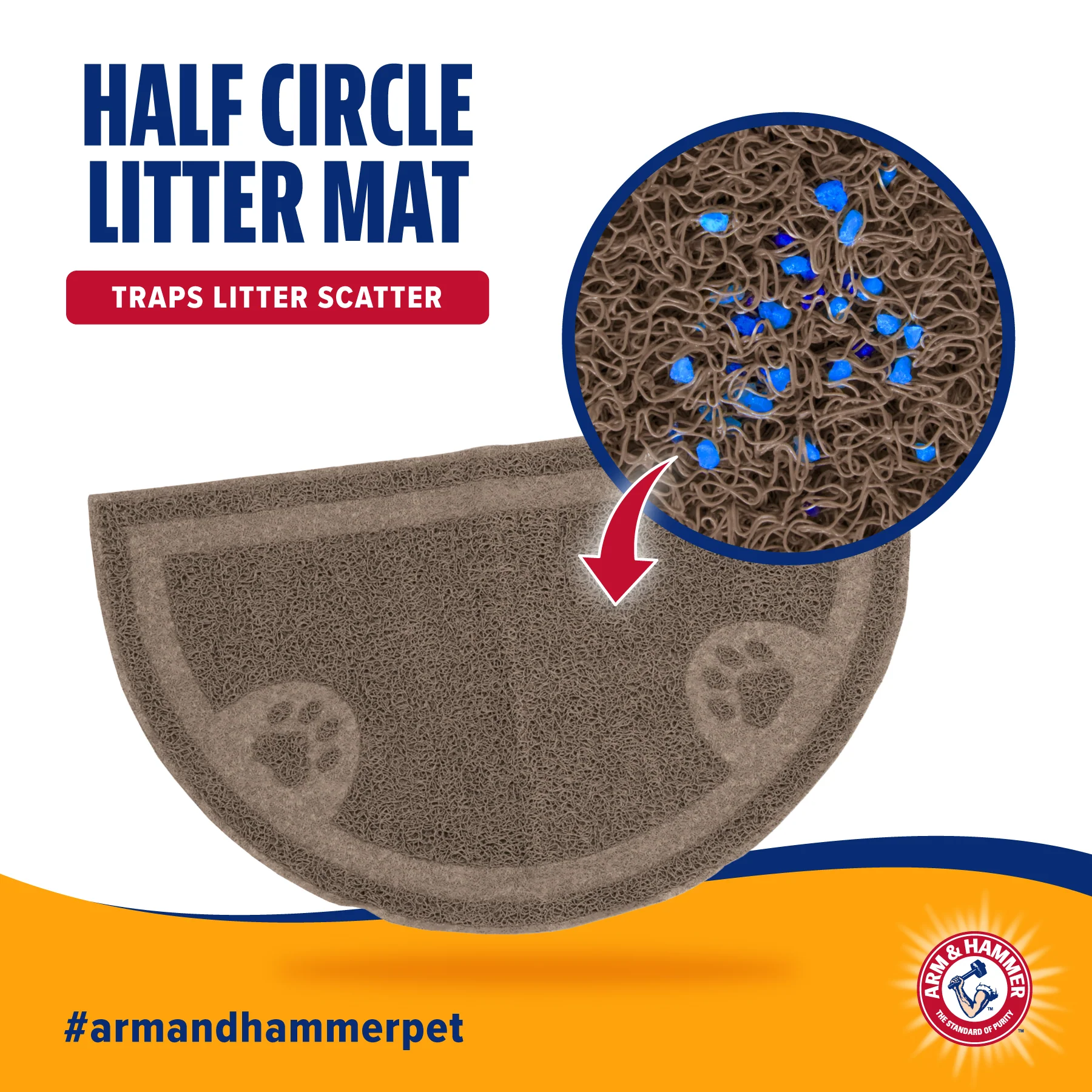 Arm & Hammer Half Circle Litter Mat - Image 3