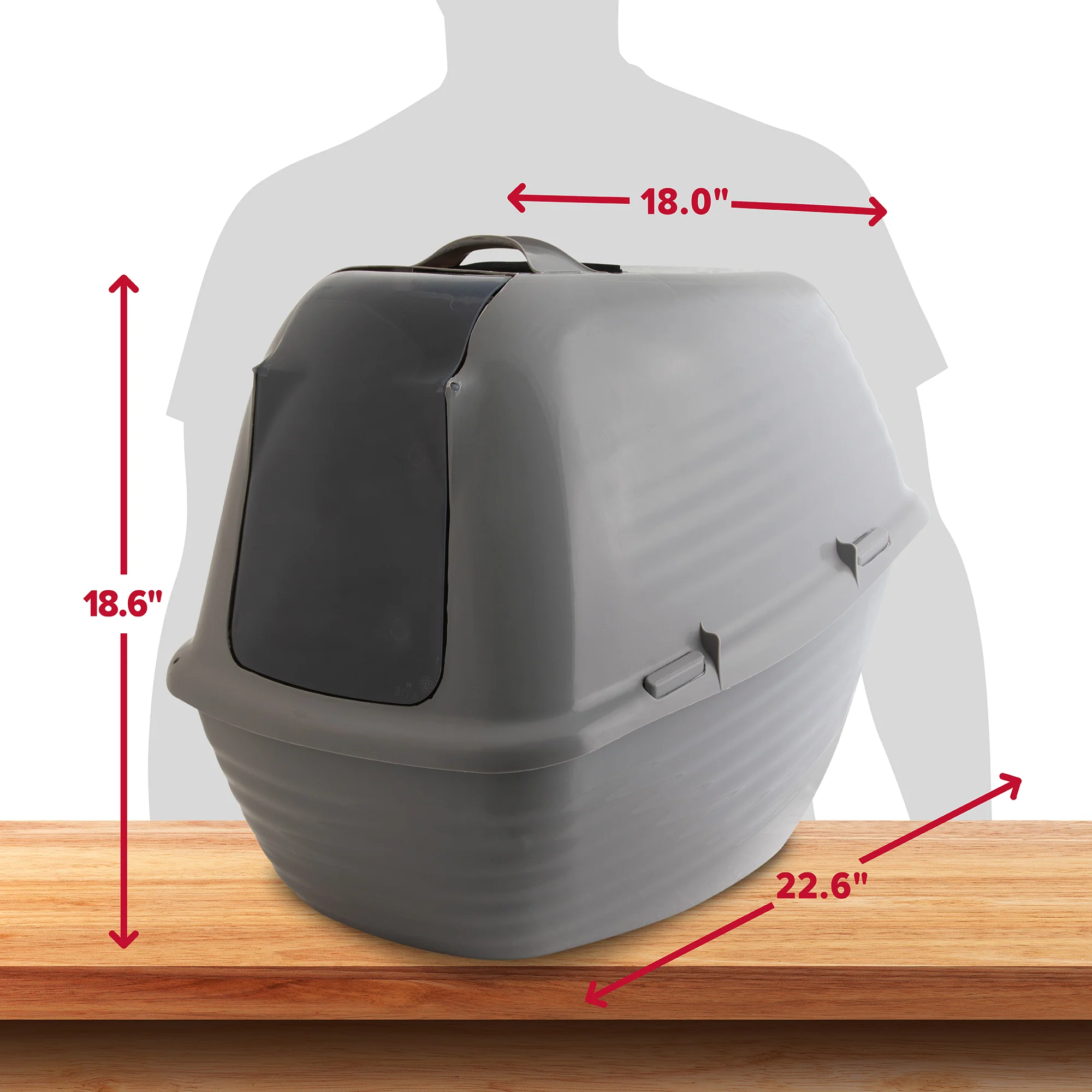 Arm & Hammer Hooded Wave Litter Box - Image 3