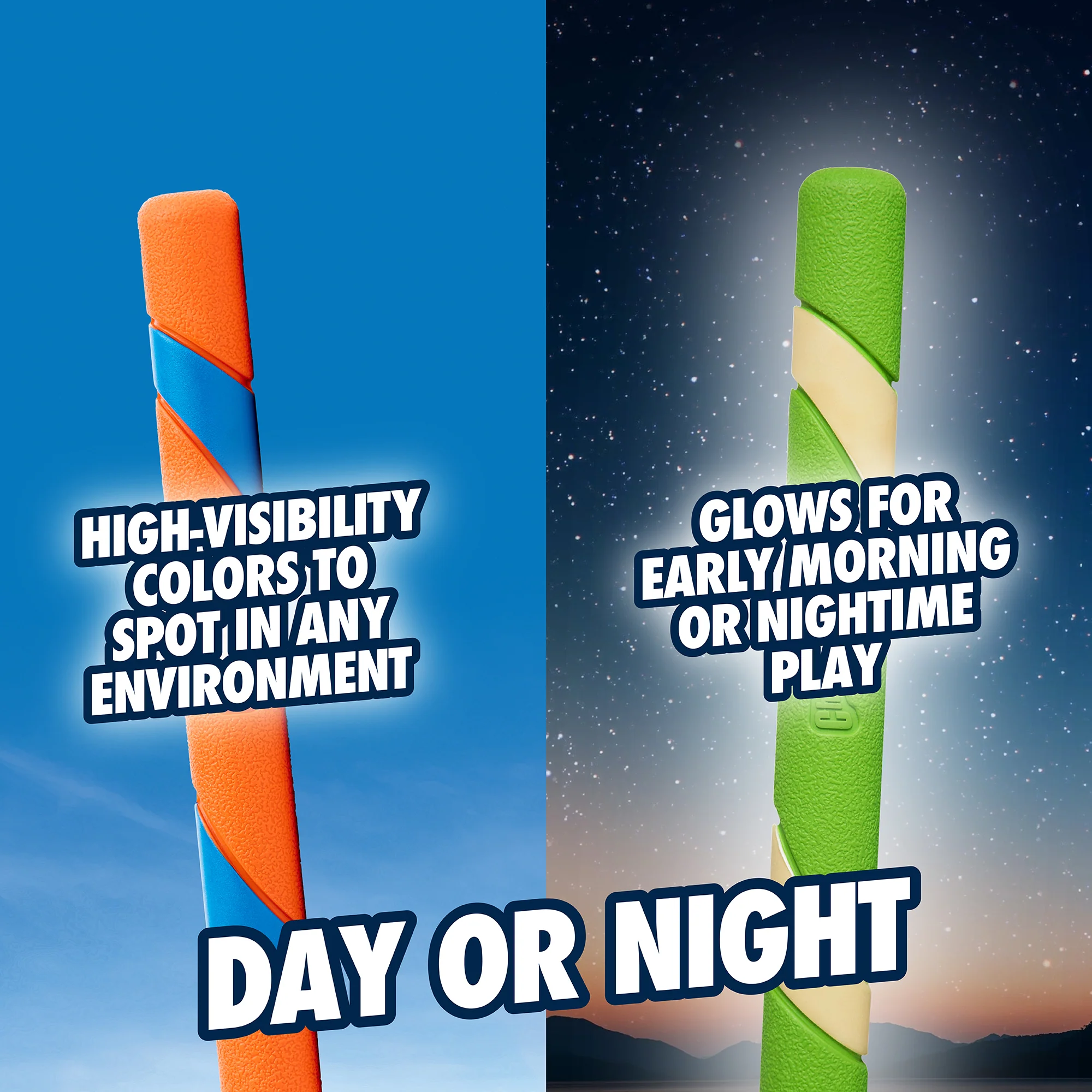 Chuckit! Day & Night Ultra Fetch Stick 2 Pack - Image 2