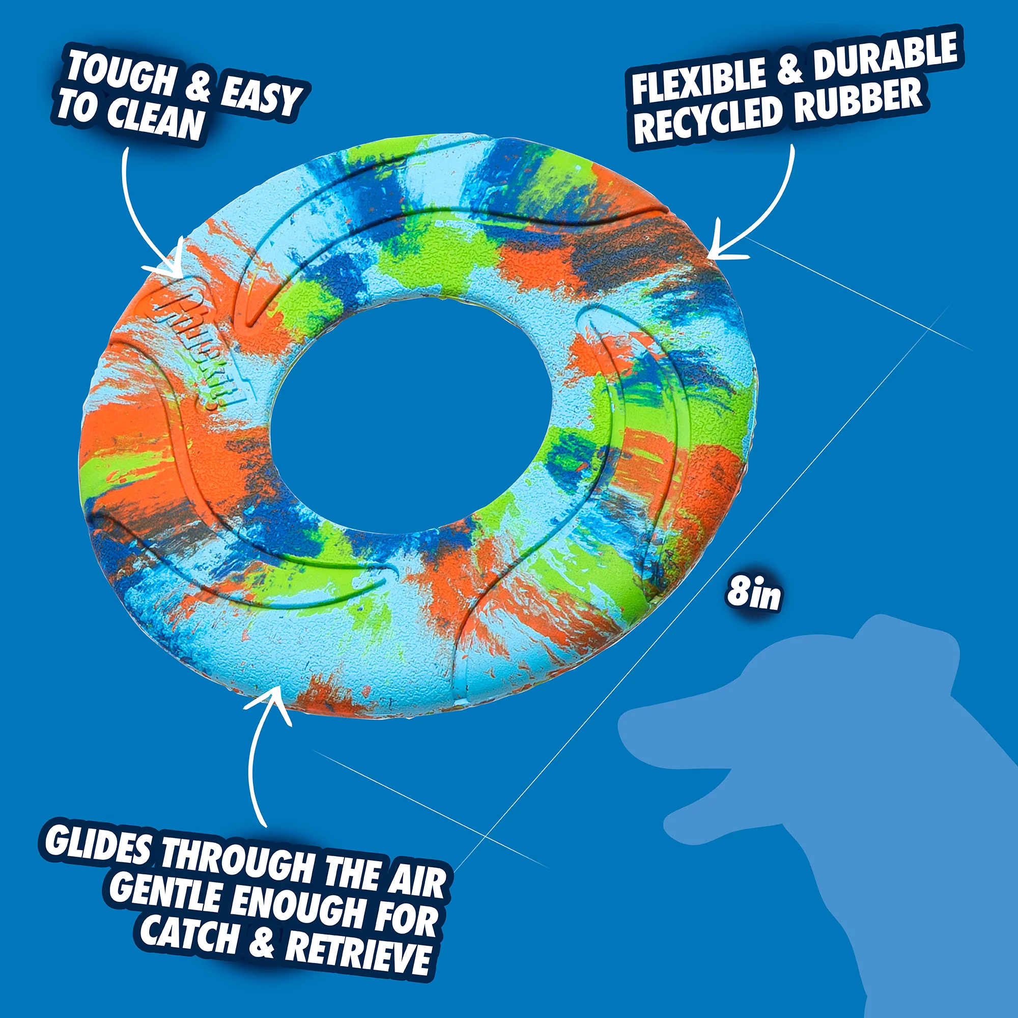 Chuckit! EcoFetch Recycled Rubber Flyer - Image 3