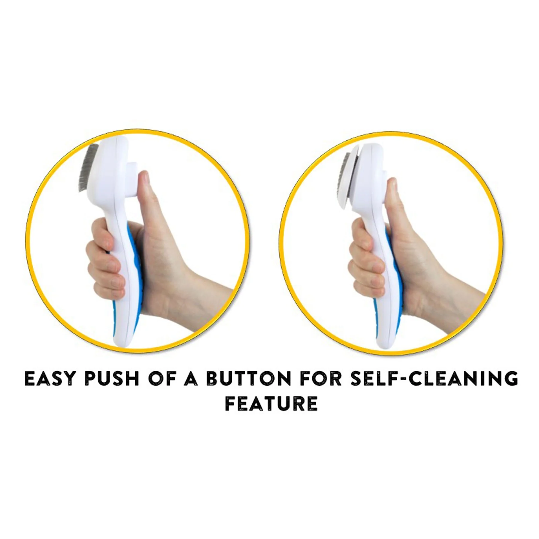 JW Gripsoft Self-Cleaning Slicker Brush - Image 4