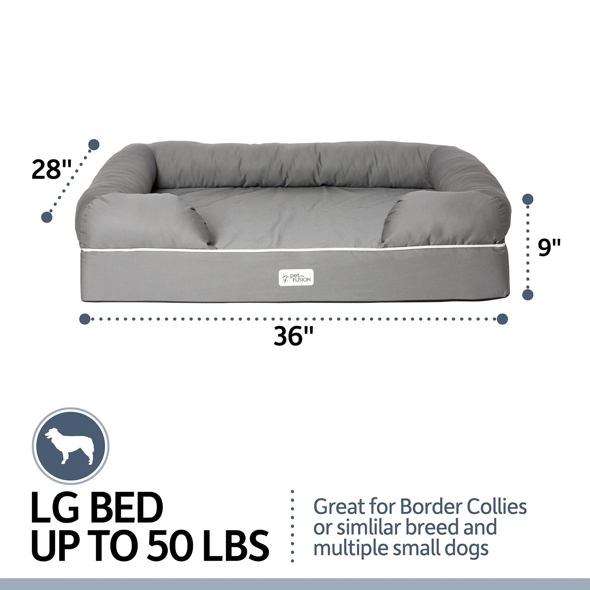 PetFusion Ultimate Dog Bed With Memory Foam - Image 11