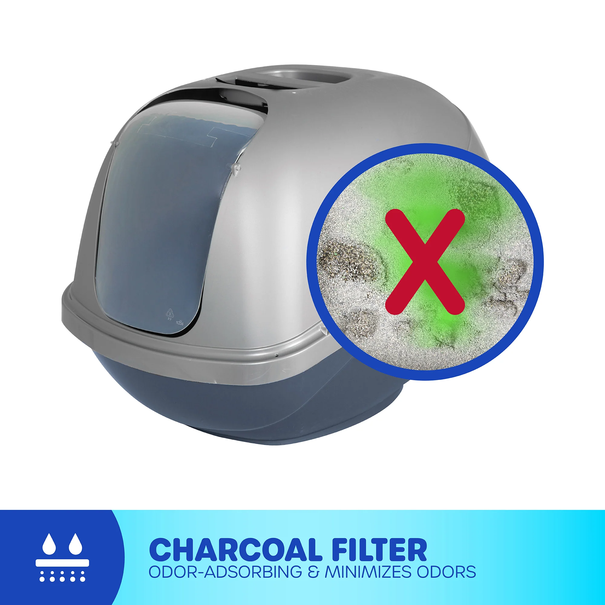 Petmate Basic Hooded Cat Litter Pan - Image 6