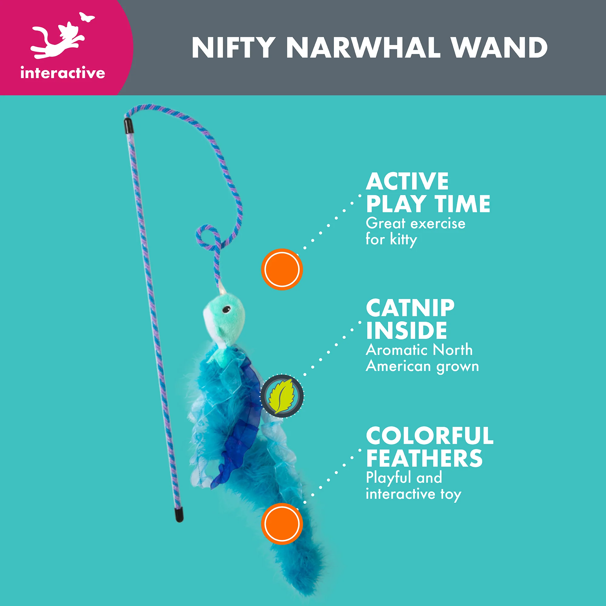 Quirky Kitty Nifty Narwhal Wand - Image 3