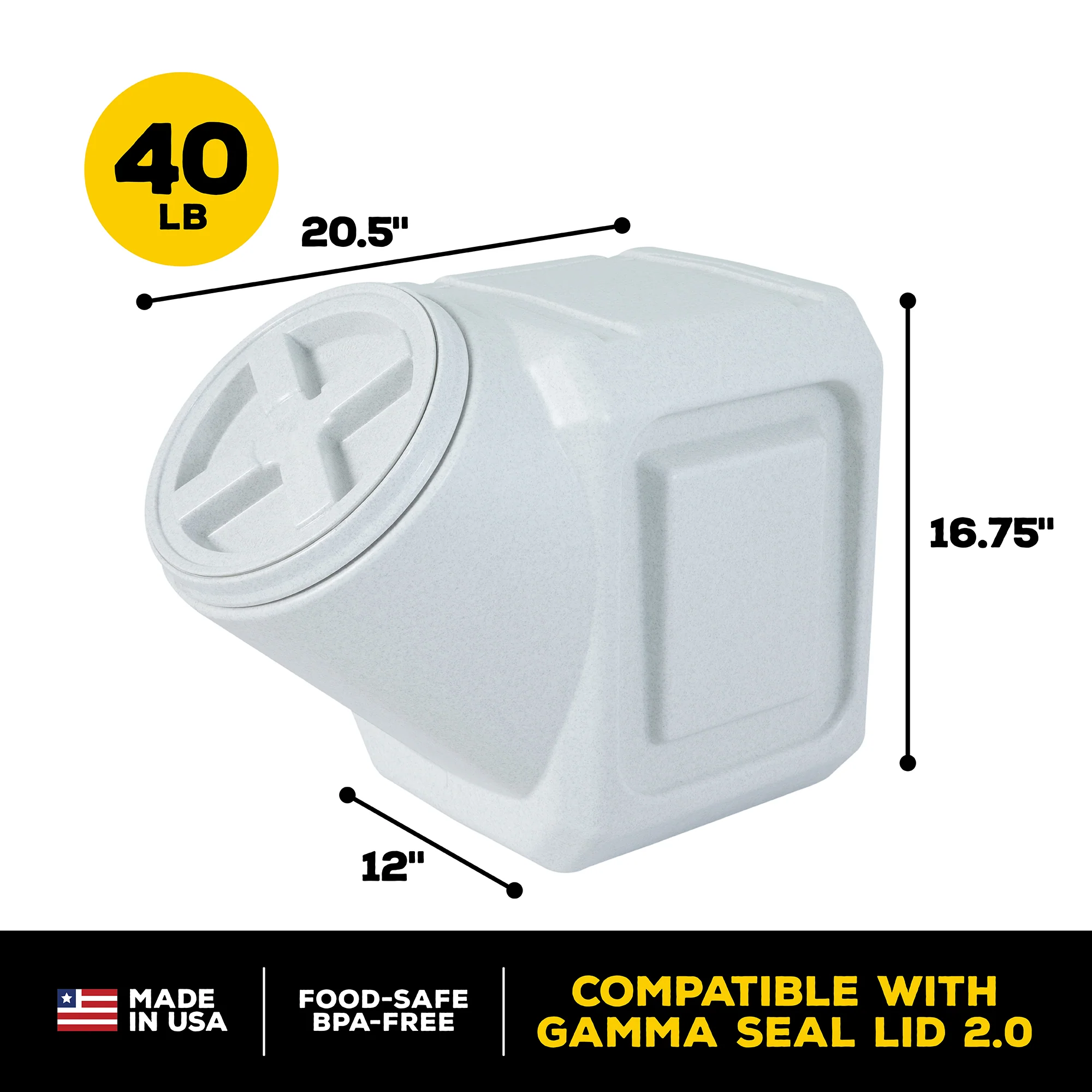 Vittles Vault Outback Stackable Pet Food Storage Container - Image 3