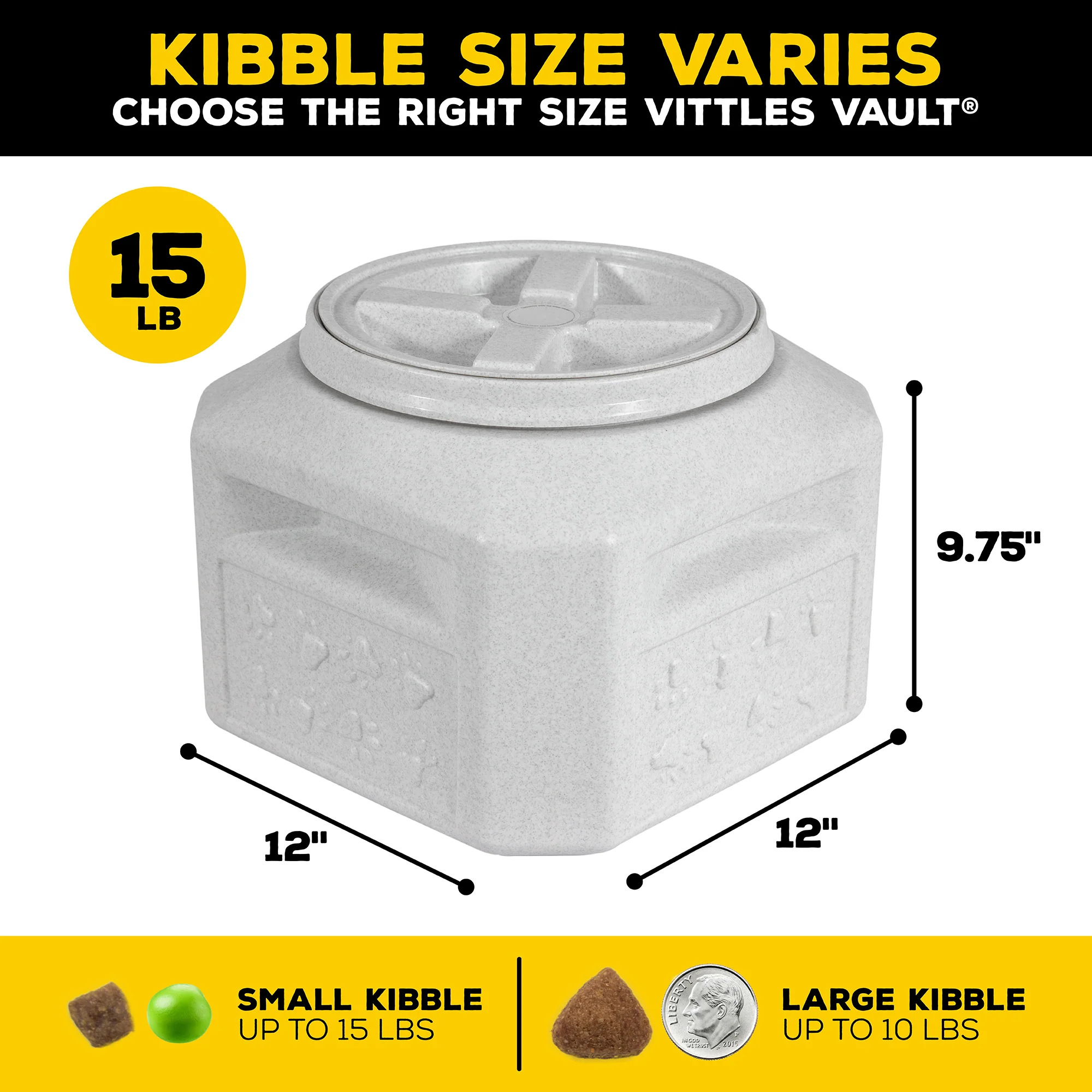 Vittles Vault Pawprint Outback Food Storage Container - Image 11
