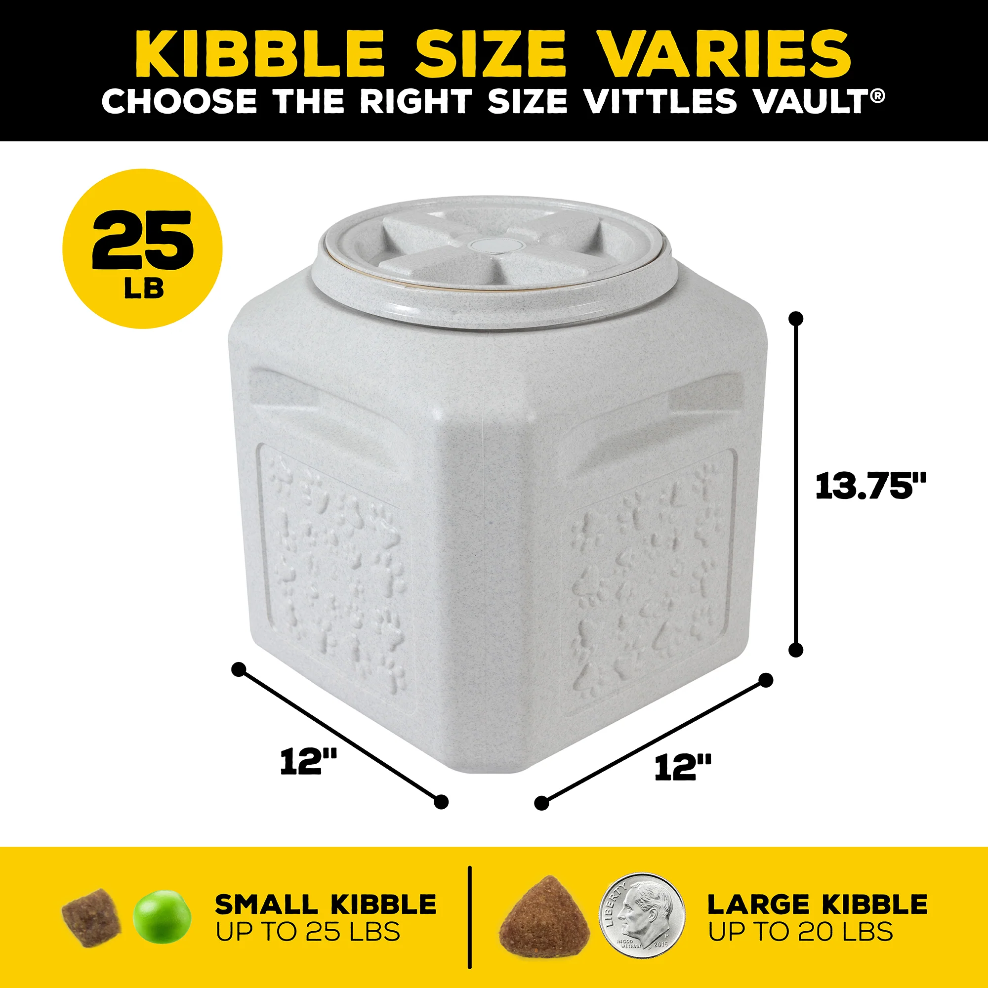 Vittles Vault Pawprint Outback Food Storage Container - Image 9